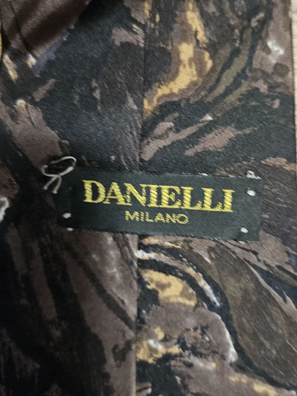 Danieli Milano Men’s Brown Patterned Tie